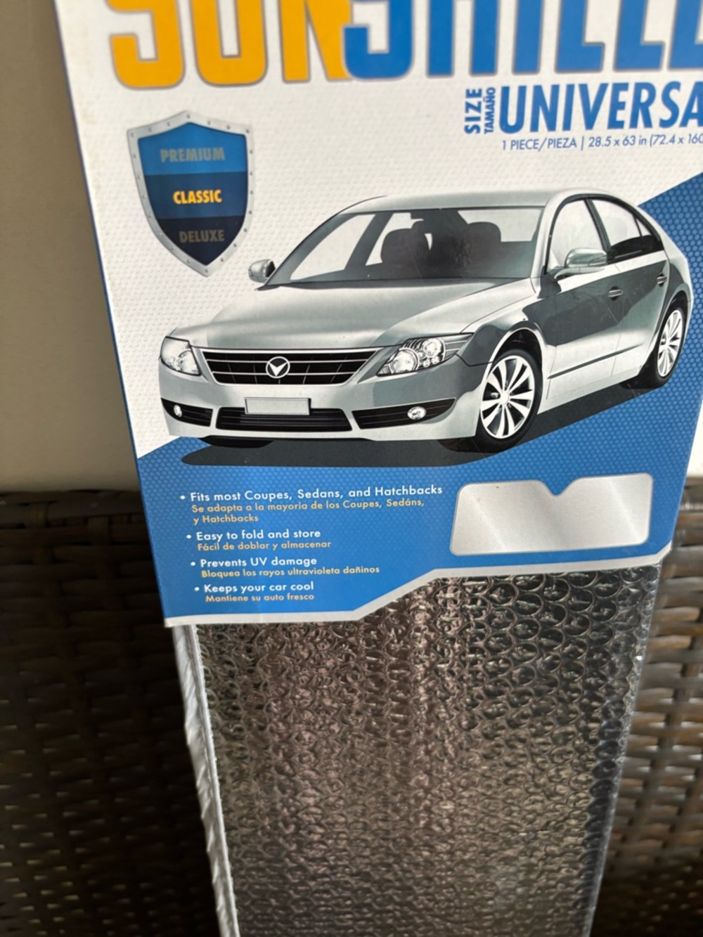 Universal Sunshield Car Windshield Sun Shade - Silver